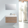 Conjunto de muebles de cuarto de baño T730 roble blanqueado