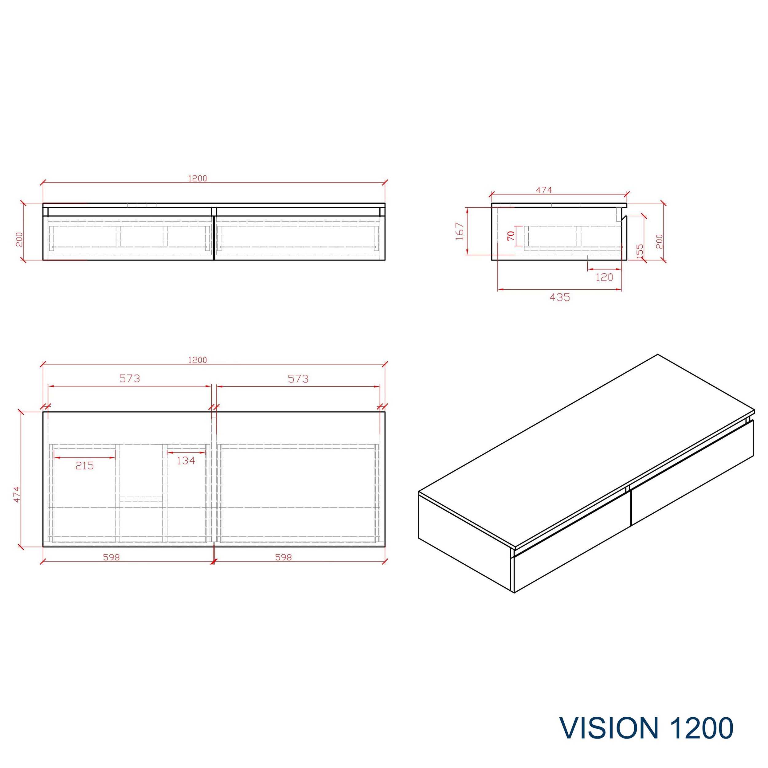 Mueble de baño Vision 1200