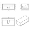 Mueble bajo lavabo Fiona 90 cm