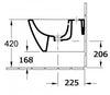 Bidé colgante de pared CH2019V