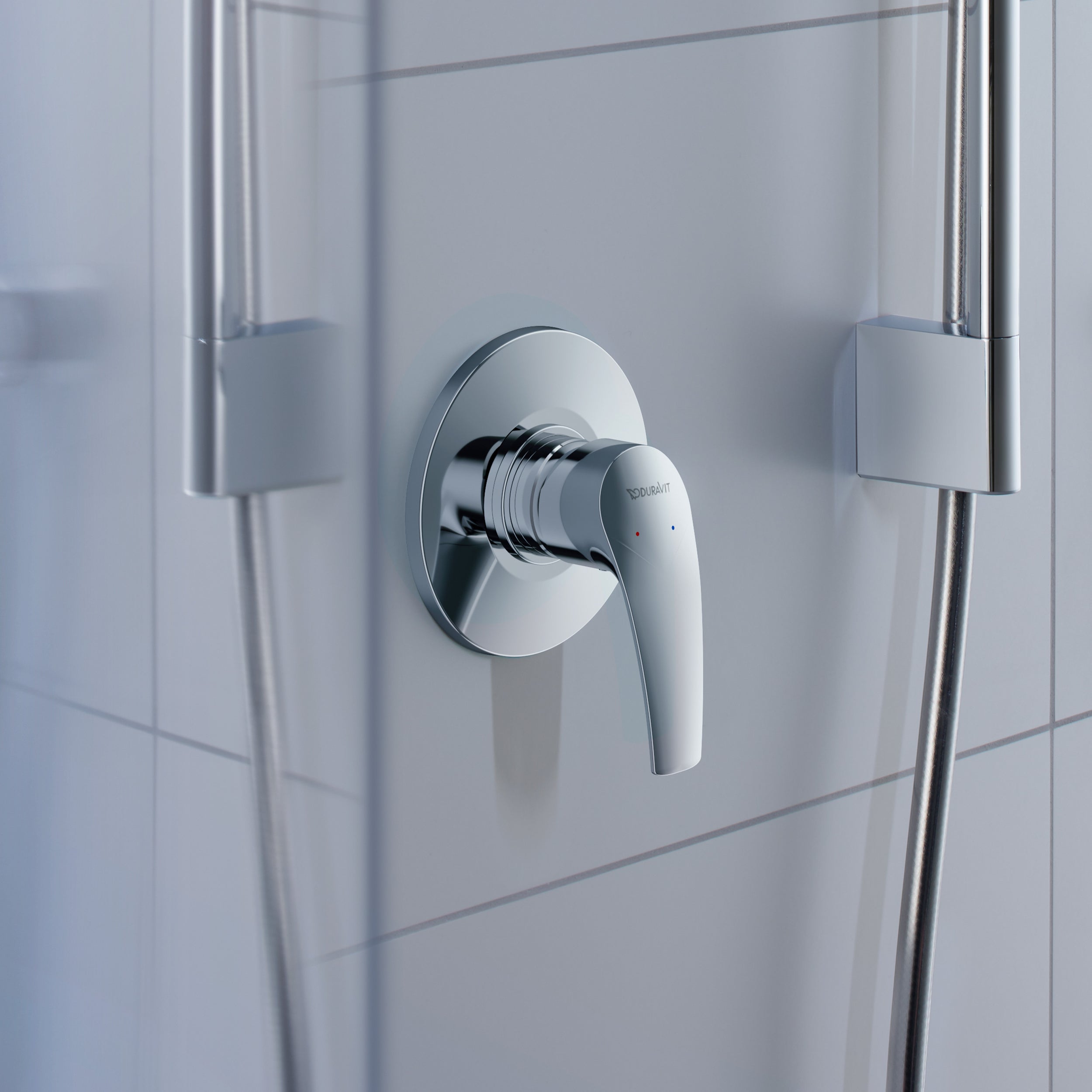 Duravit DuraVelez mezclador de ducha empotrado con rociador