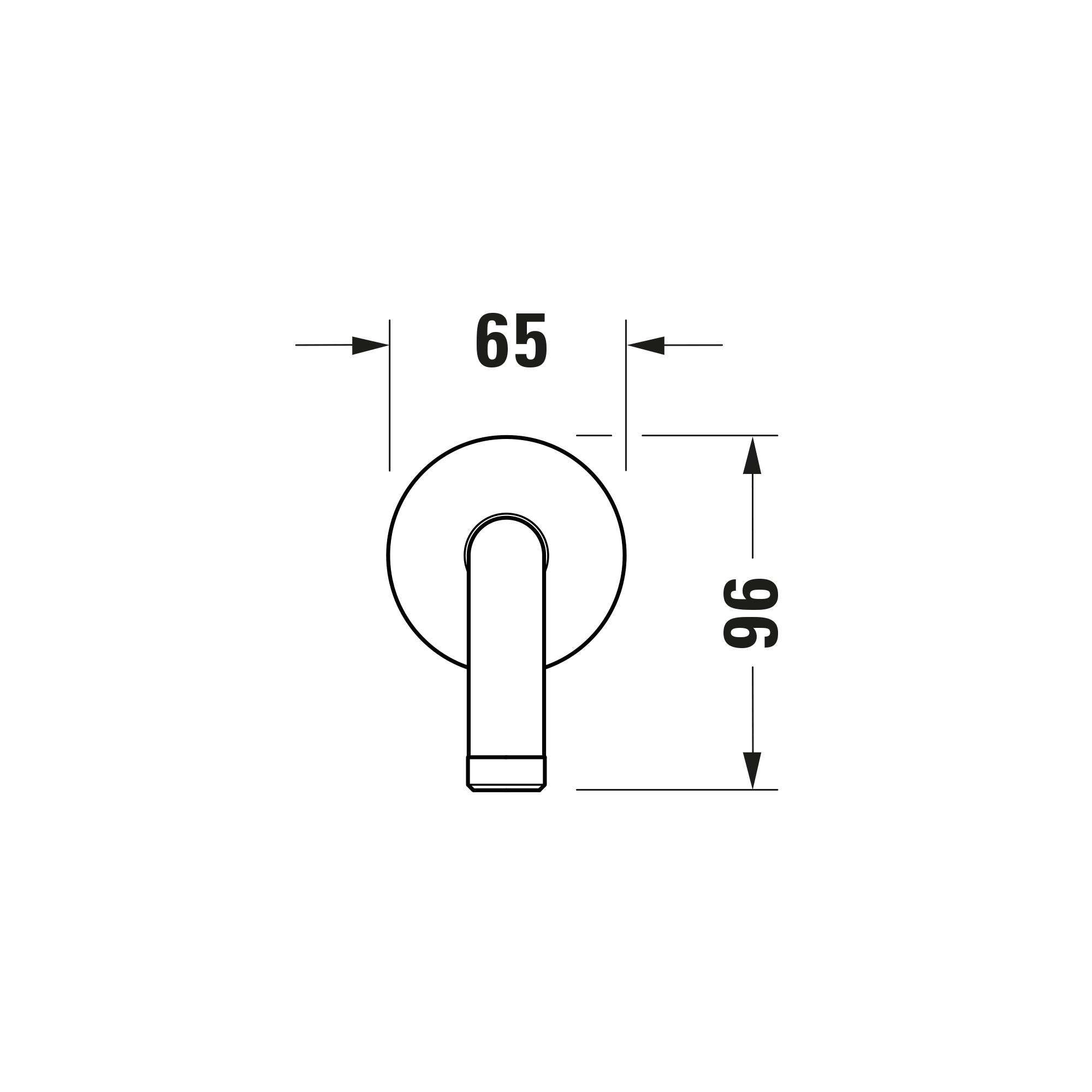 Duravit Tulum mezclador para ducha empotrada