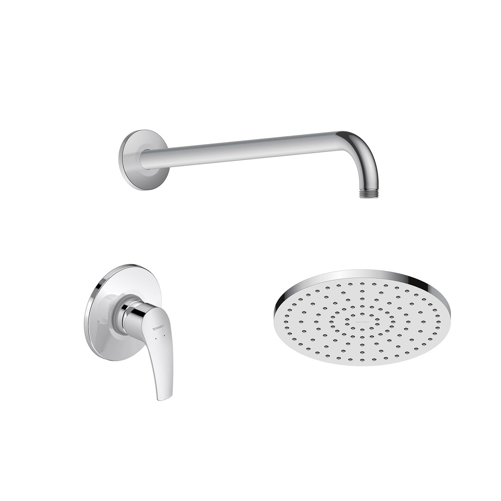 Duravit DuraVelez Mezclador enyesado con ducha de lluvia - incl. brazo de ducha