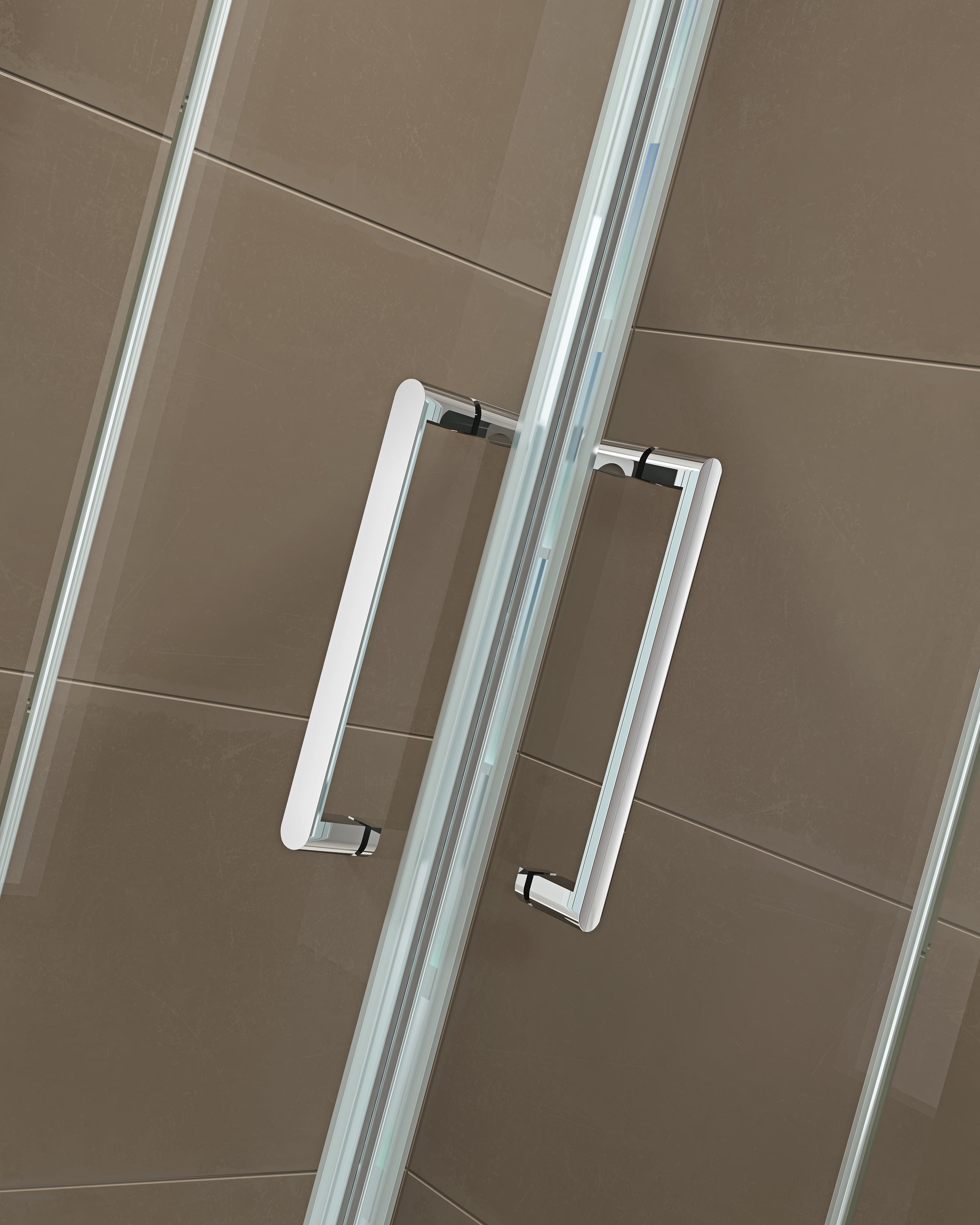 Ducha esquinera con puertas giratorias, entrada esquinera EX809