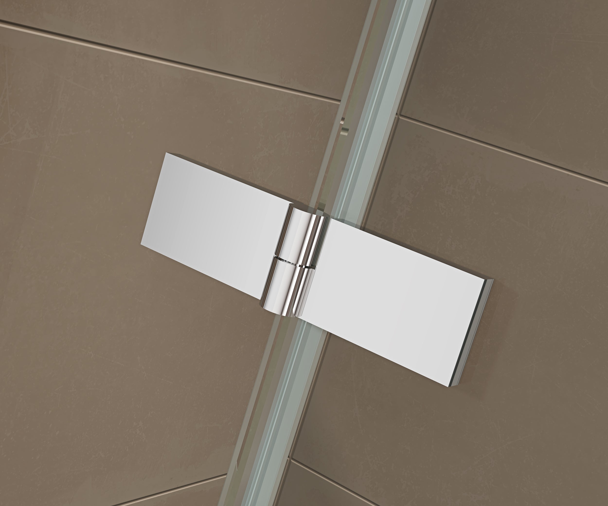 Ducha esquinera con puertas giratorias, entrada esquinera EX809