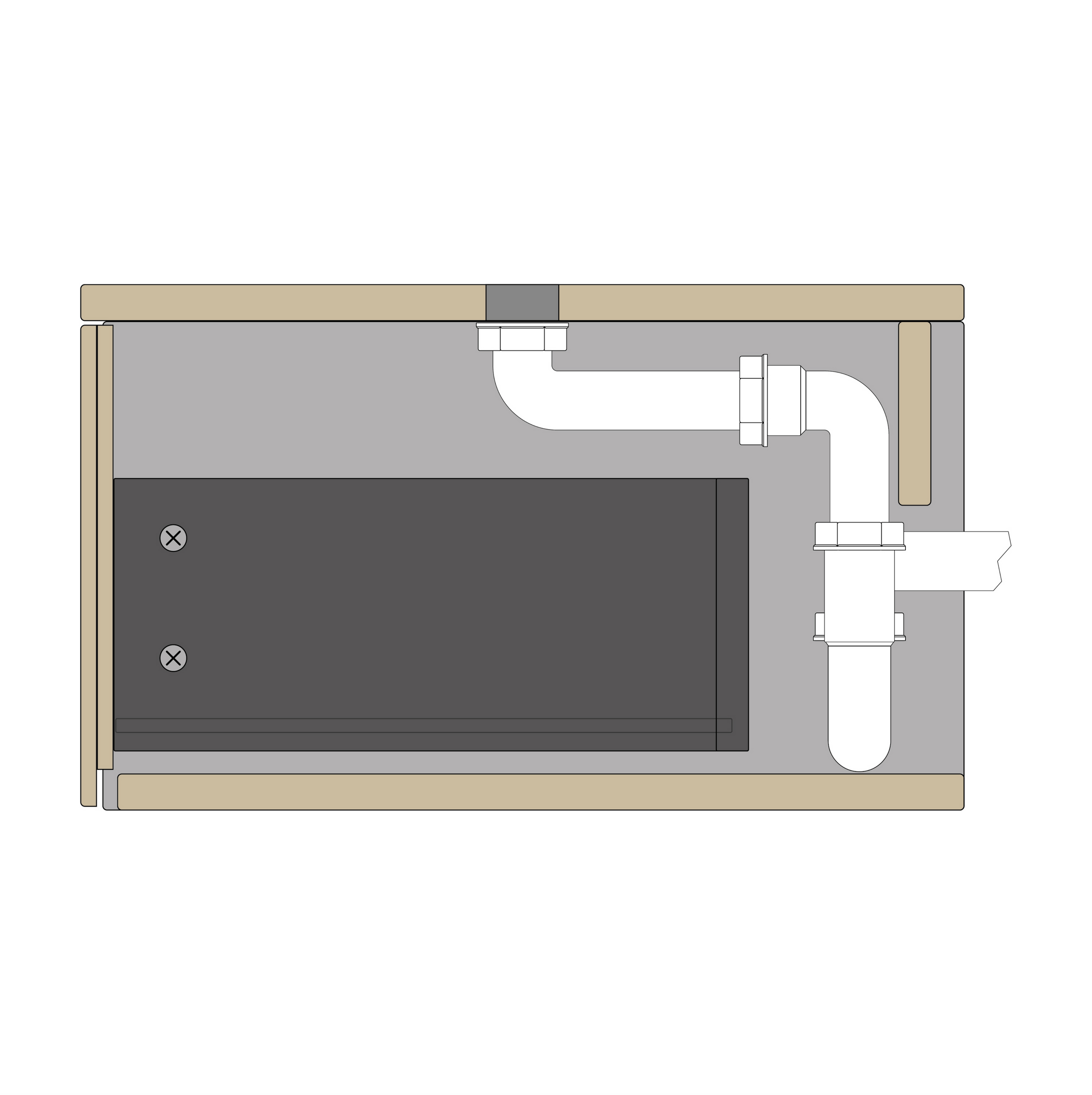 Mueble bajo lavabo TLB 170-48
