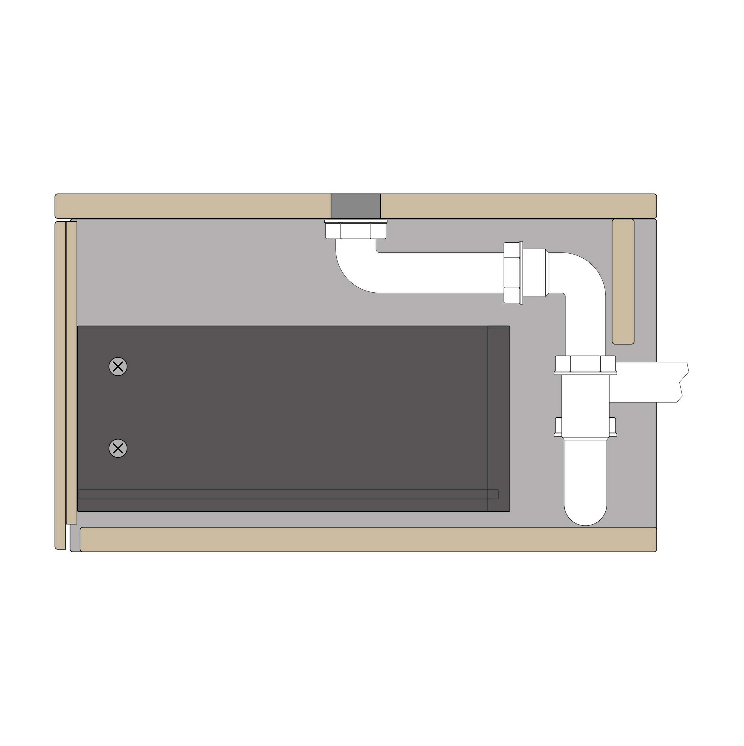 Mueble bajo lavabo TLB 120-48