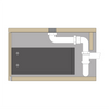 Mueble bajo lavabo TLB 150-48