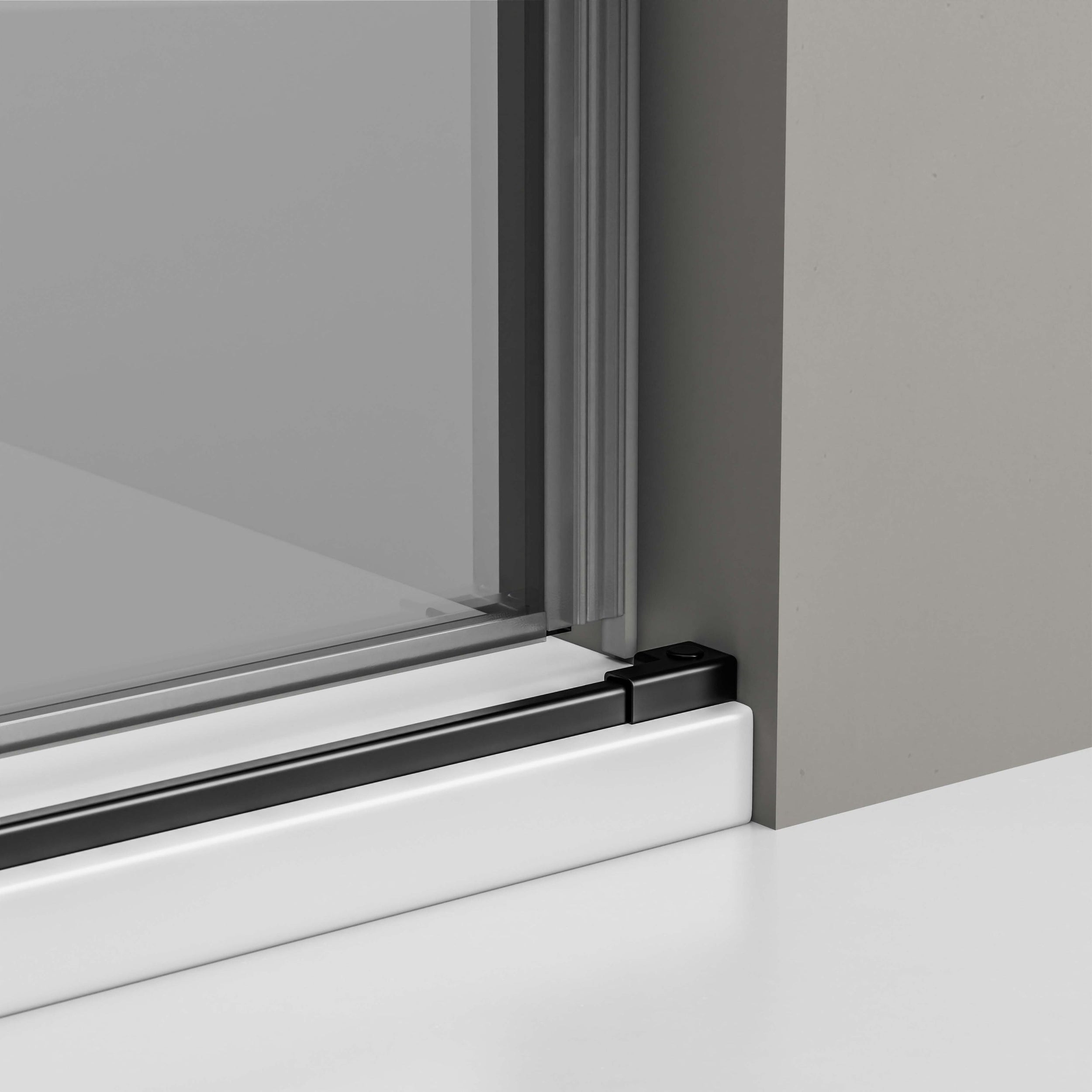 Ducha alcoba con puerta corredera NT806 FLEX Negro mate