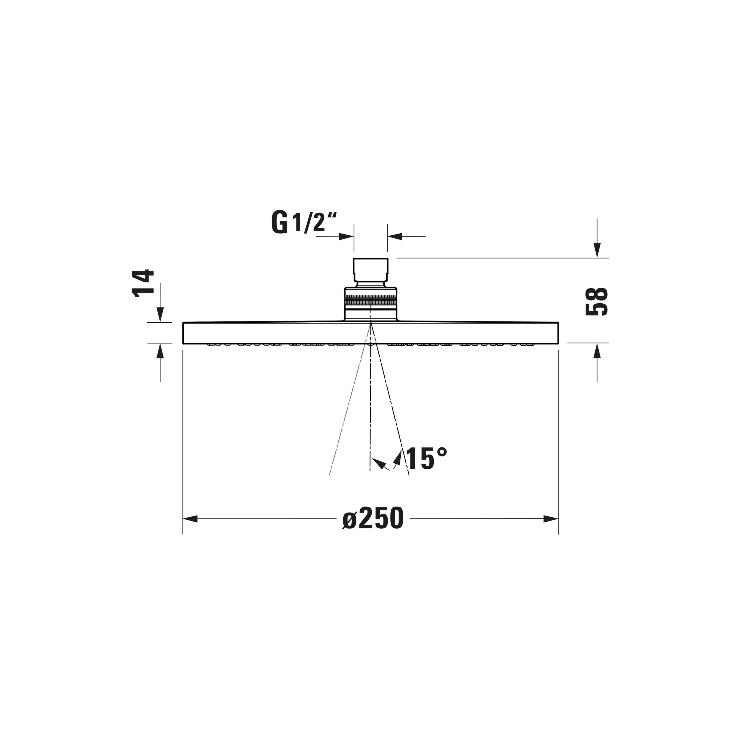 Duravit Tulum mezclador para ducha empotrada