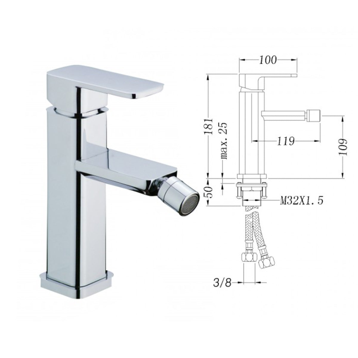 Bidé colgante de pared CH2019V