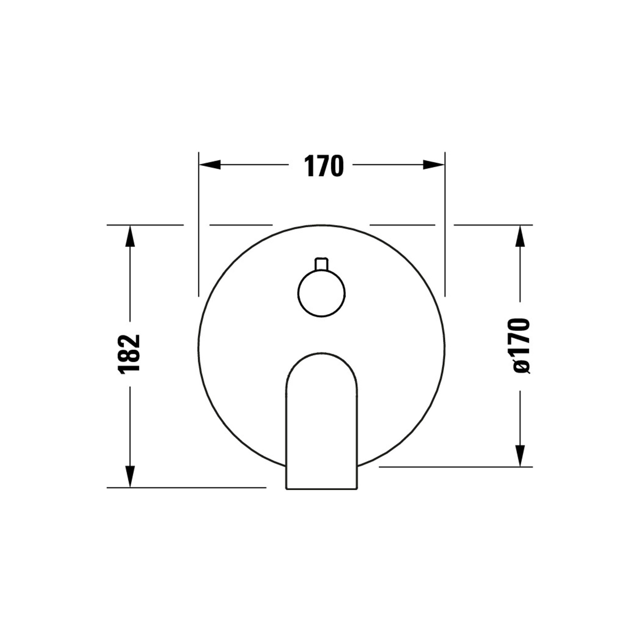 Duravit Tulum mezclador para ducha empotrada