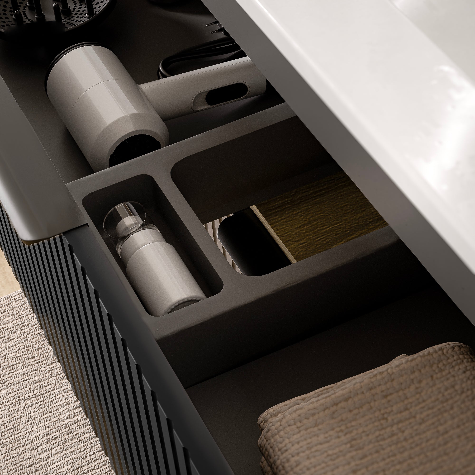 Juego de muebles de baño TIM 80 cm con lavabo de cerámica