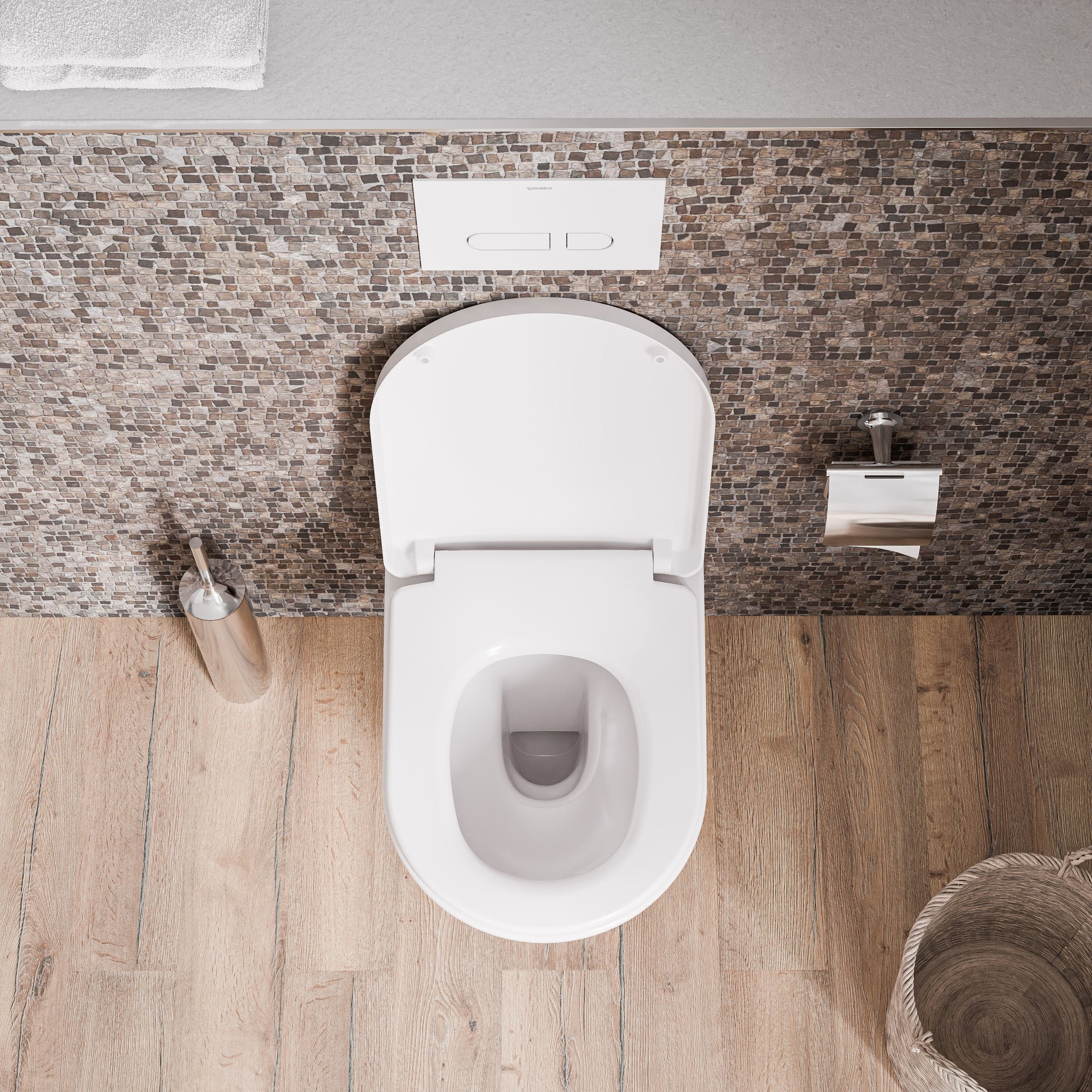 Duravit WC suspendido 540 mm Mino Blanco brillante incl. tapa de WC - fijación oculta