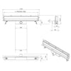 Desagüe de pared de acero inoxidable, desagüe de ducha WD-GT02
