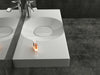 Lavabo mural Lavabo sobre encimera BS6059 en mármol fundido