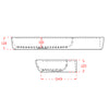 Lavabo de pared Lavabo de encimera TWG202