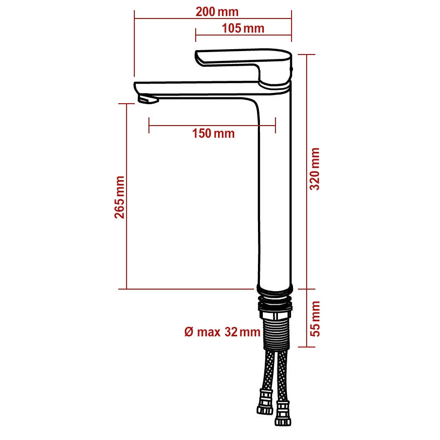 Grifo mezclador para baño 4025CB